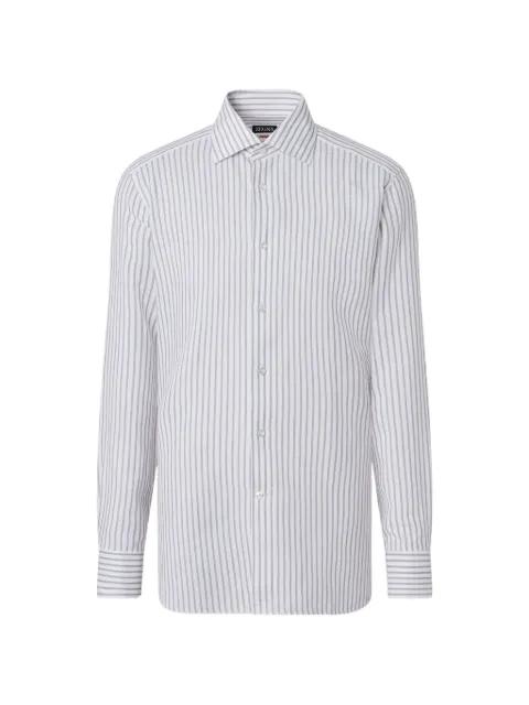 striped cotton shirt by ZEGNA