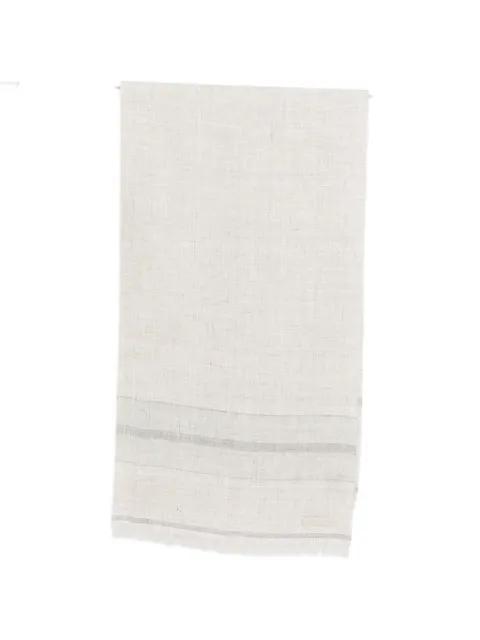 striped fringe scarf by ZEGNA
