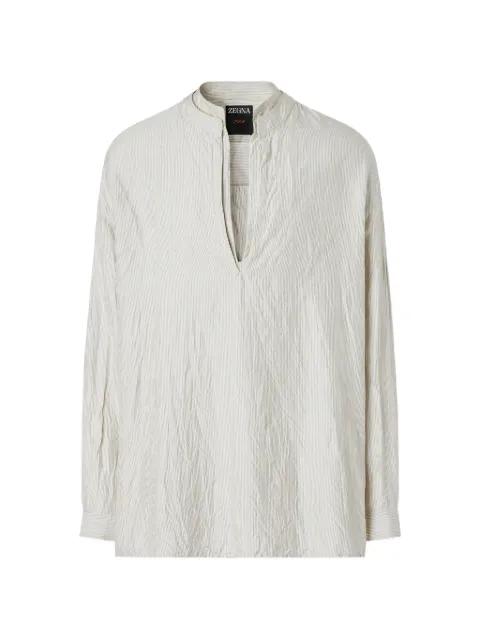 striped silk shirt by ZEGNA