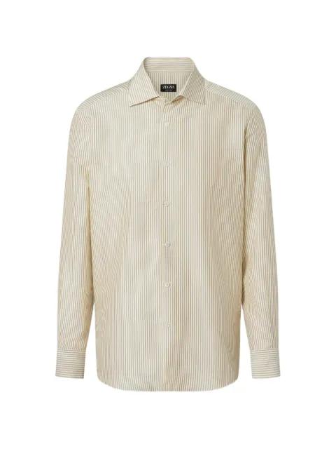 striped silk shirt by ZEGNA