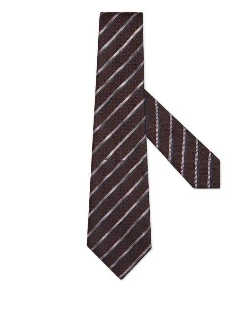 striped silk tie by ZEGNA