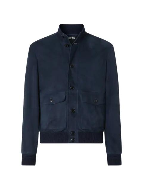 suede blouson jacket by ZEGNA