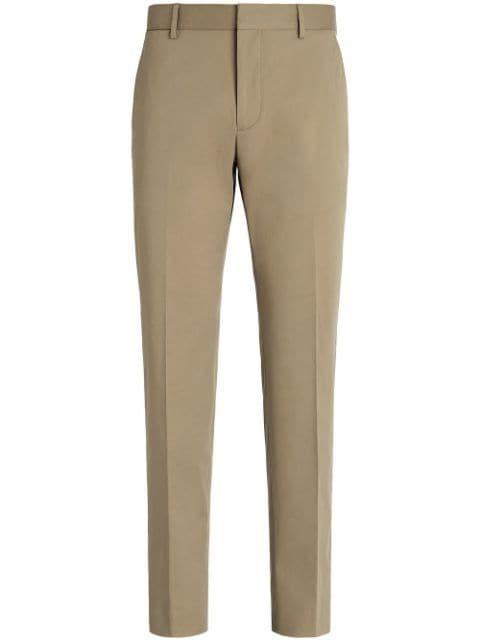 tailored cotton trousers by ZEGNA