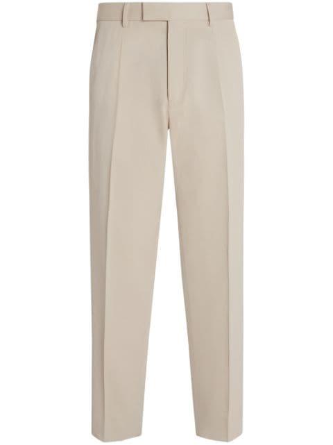 tapered tailored trousers by ZEGNA