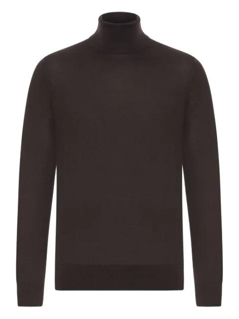 turtleneck ribbed-hem sweater by ZEGNA