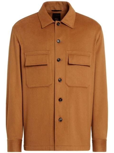 vicuña-wool long-sleeves shirt by ZEGNA