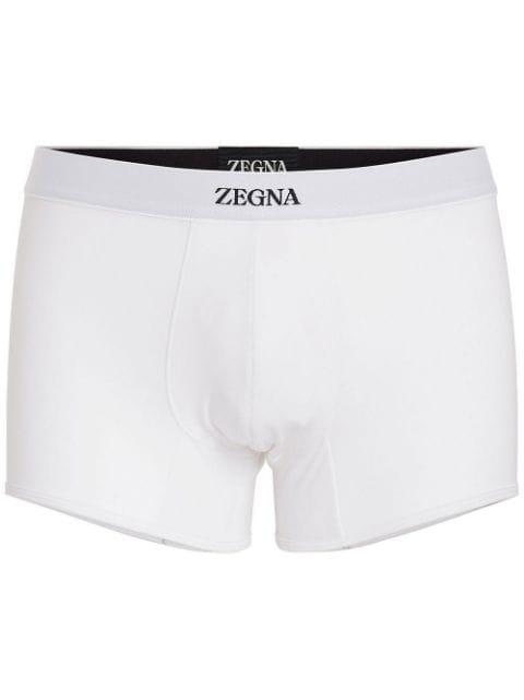 waistband-logo cotton boxers by ZEGNA