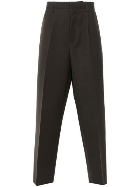 wool tapered pants by ZEGNA