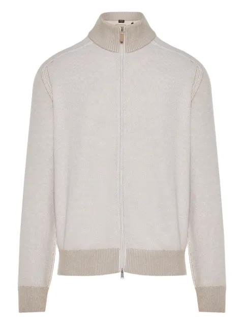 zip-up cardigan by ZEGNA