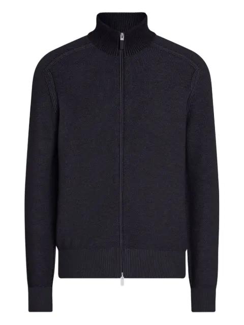 zip-up cardigan by ZEGNA