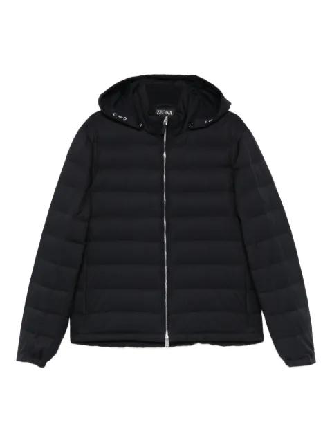 zip-up hoodied jacket by ZEGNA