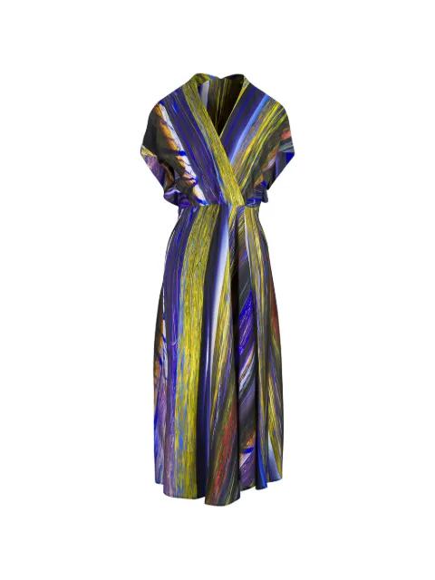 abstract-print wrap dress by ZERO + MARIA CORNEJO