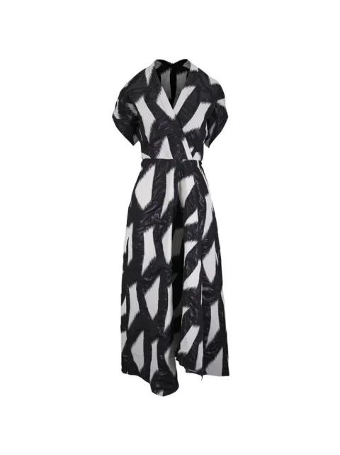 patterned V-neck dress by ZERO + MARIA CORNEJO