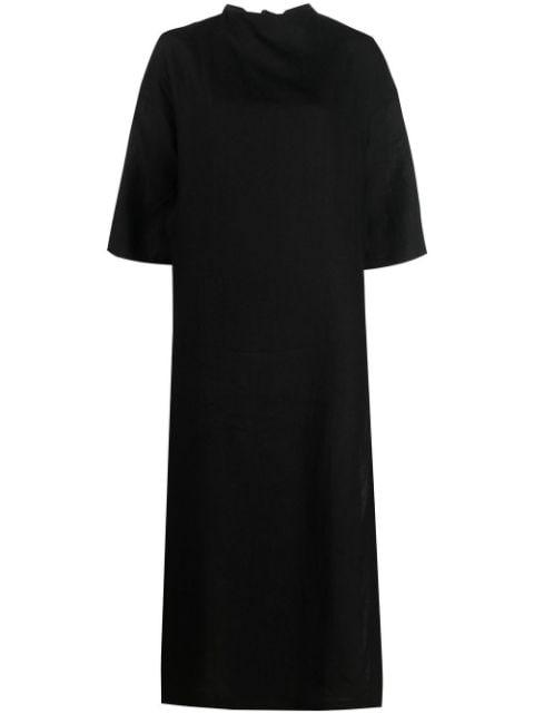 Triiris geometric-embroidered linen dress by ZEUS+DIONE