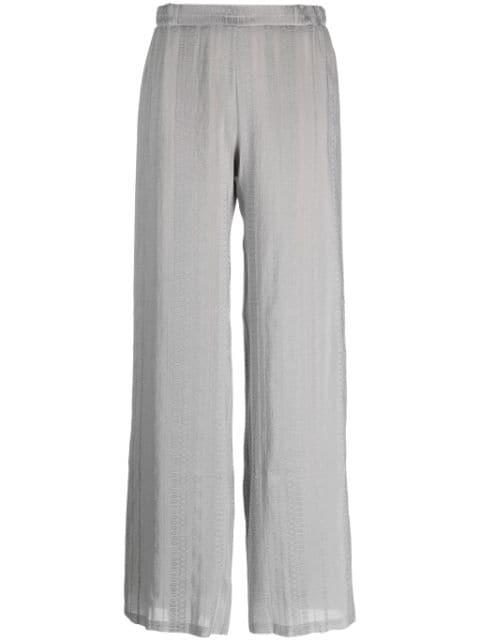 high-waisted wide-leg trousers by ZEUS+DIONE