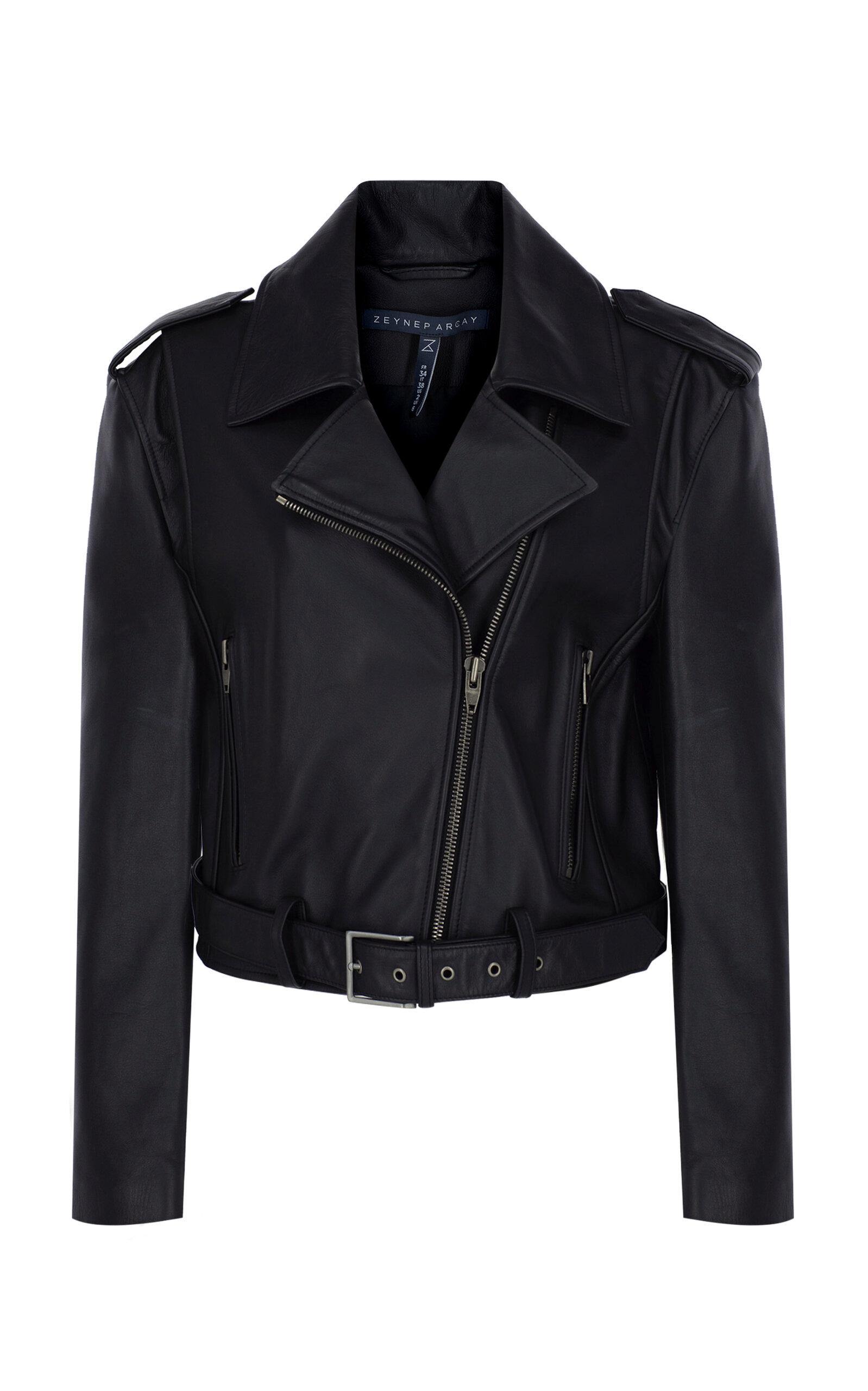 Zeynep Arçay Leather Biker Jacket - Moda Operandi by ZEYNEP ARCAY