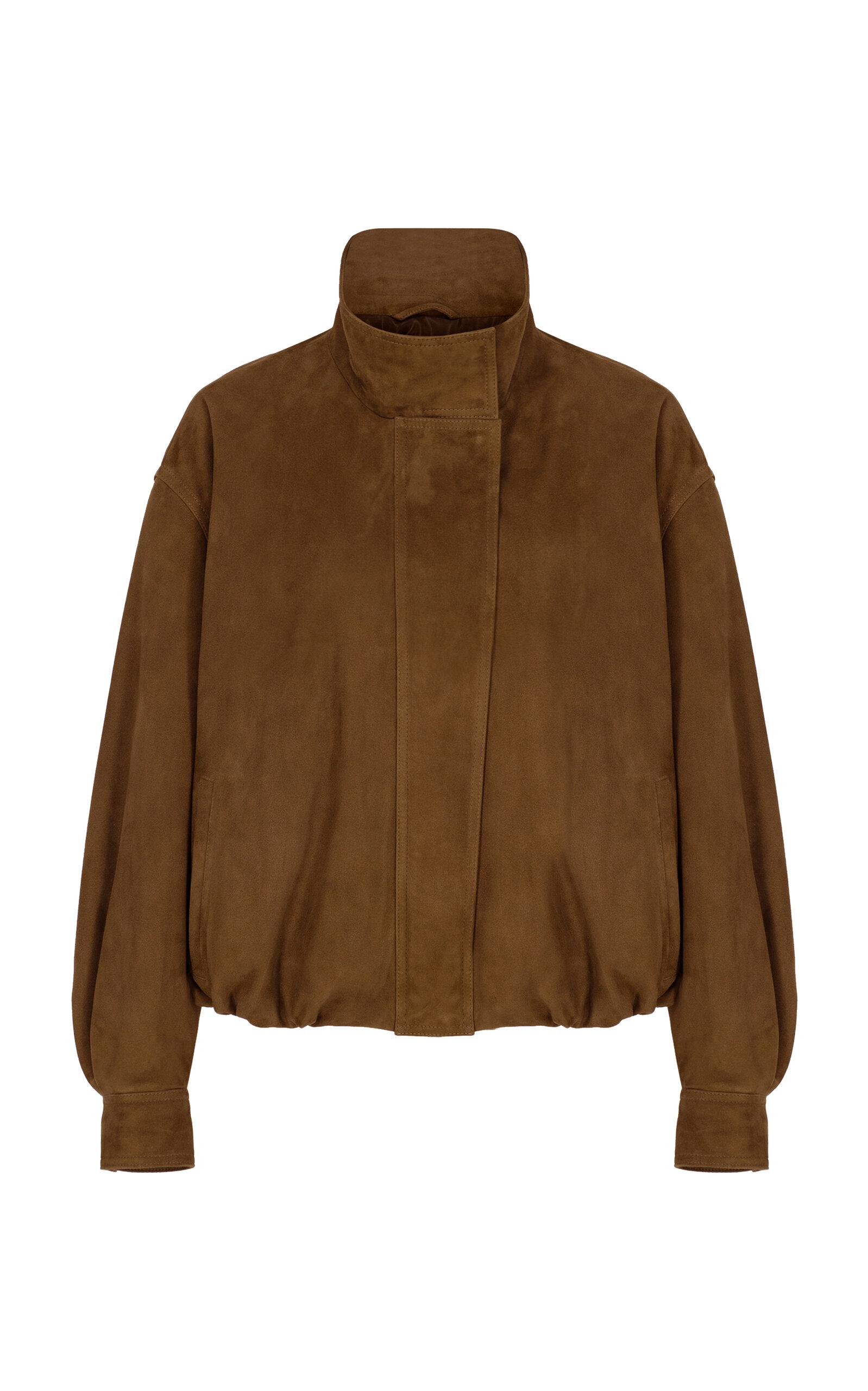 Zeynep Arçay Oversized Suede Bomber - Moda Operandi by ZEYNEP ARCAY