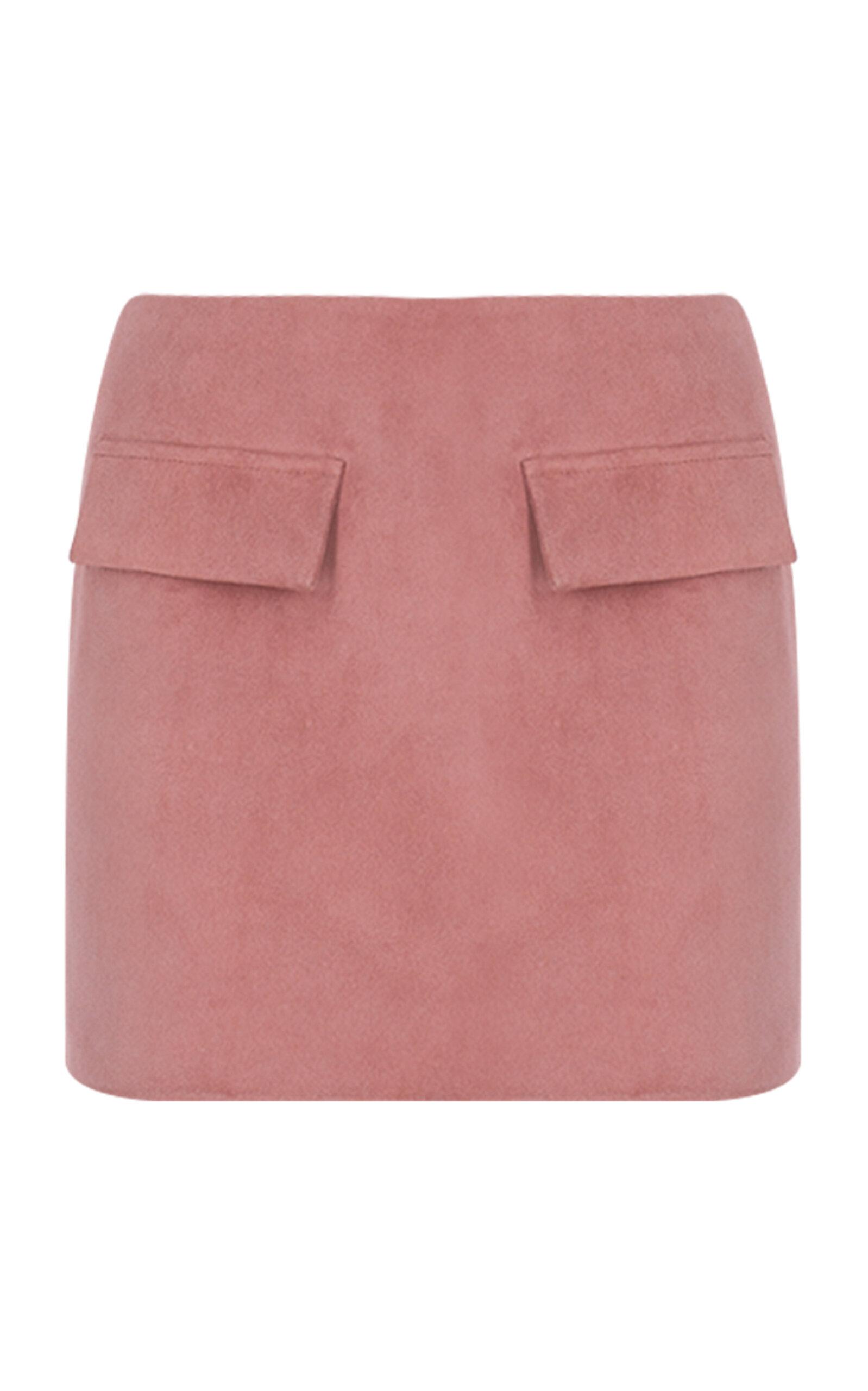 Zeynep Arçay Two-Pocket Mini Suede Skirt - Moda Operandi by ZEYNEP ARCAY