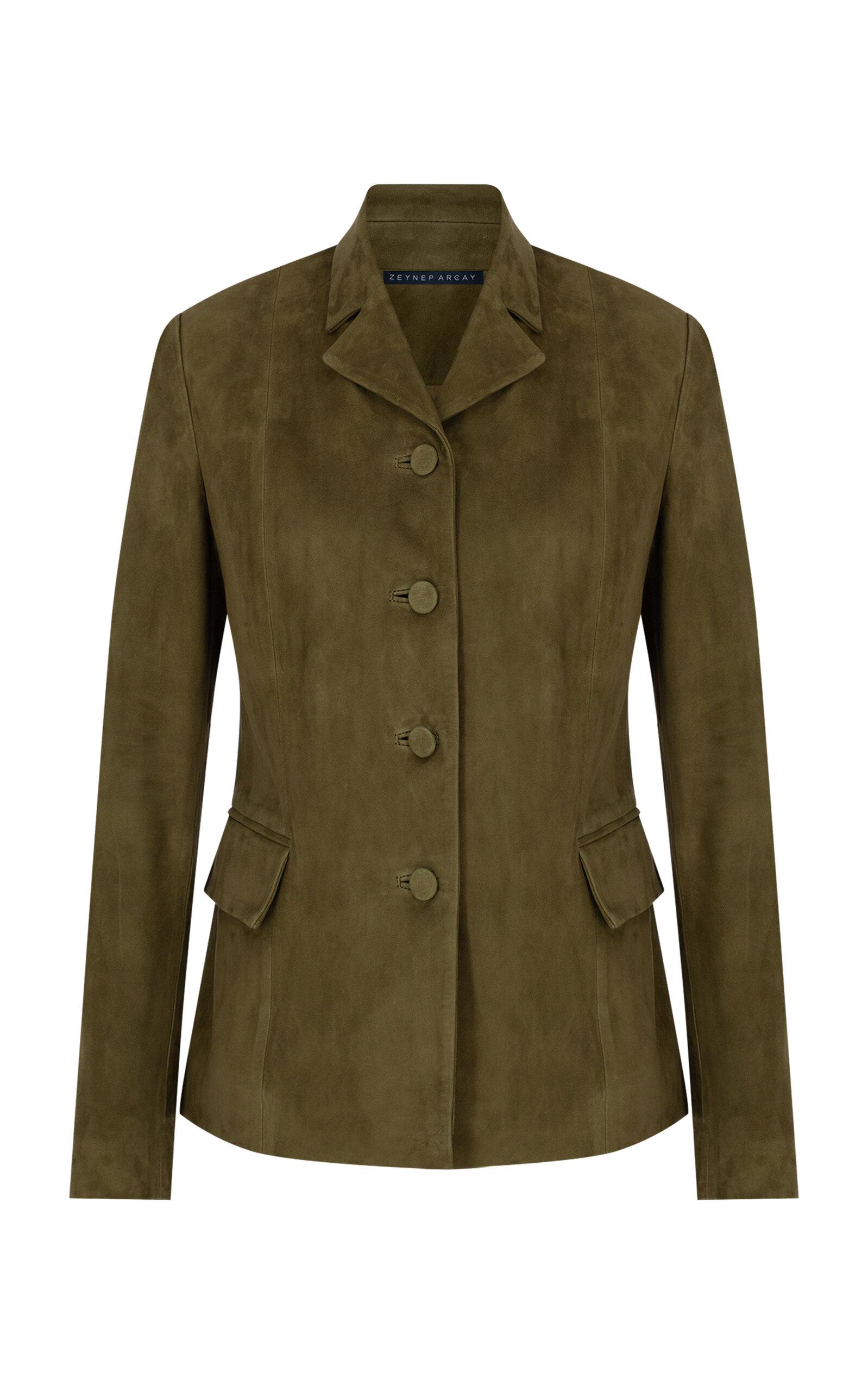 Zeynep Arçay x Camille Charrière Vintage Suede Blazer - Moda Operandi by ZEYNEP ARCAY