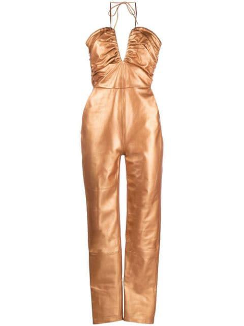 ruched-bodice jumpsuit by ZEYNEP ARCAY
