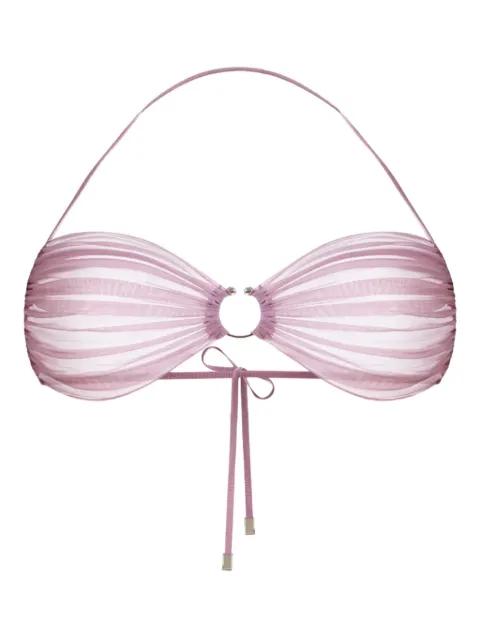 Icon ring-detail halter bra by ZHILYOVA