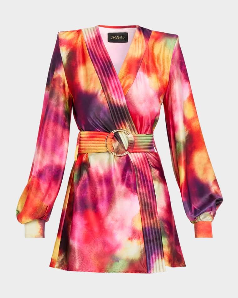 Cala Conta Tie-Dye Mini Dress by ZHIVAGO