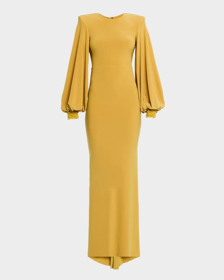 The Tower Jersey Trumpet Gown by ZHIVAGO