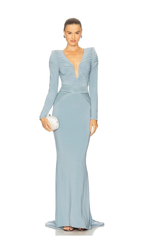 Zhivago Bloom Gown in Baby Blue by ZHIVAGO