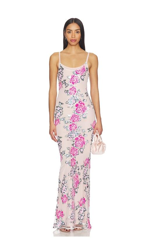 Zhivago Ista Fiorita Slip Dress in Rose by ZHIVAGO
