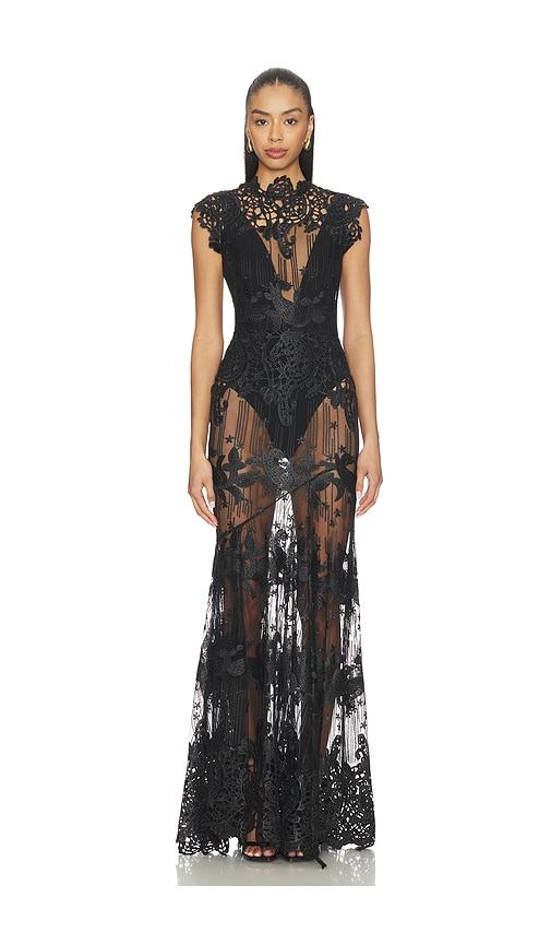 Zhivago Stolen Dreams Gown in Black by ZHIVAGO