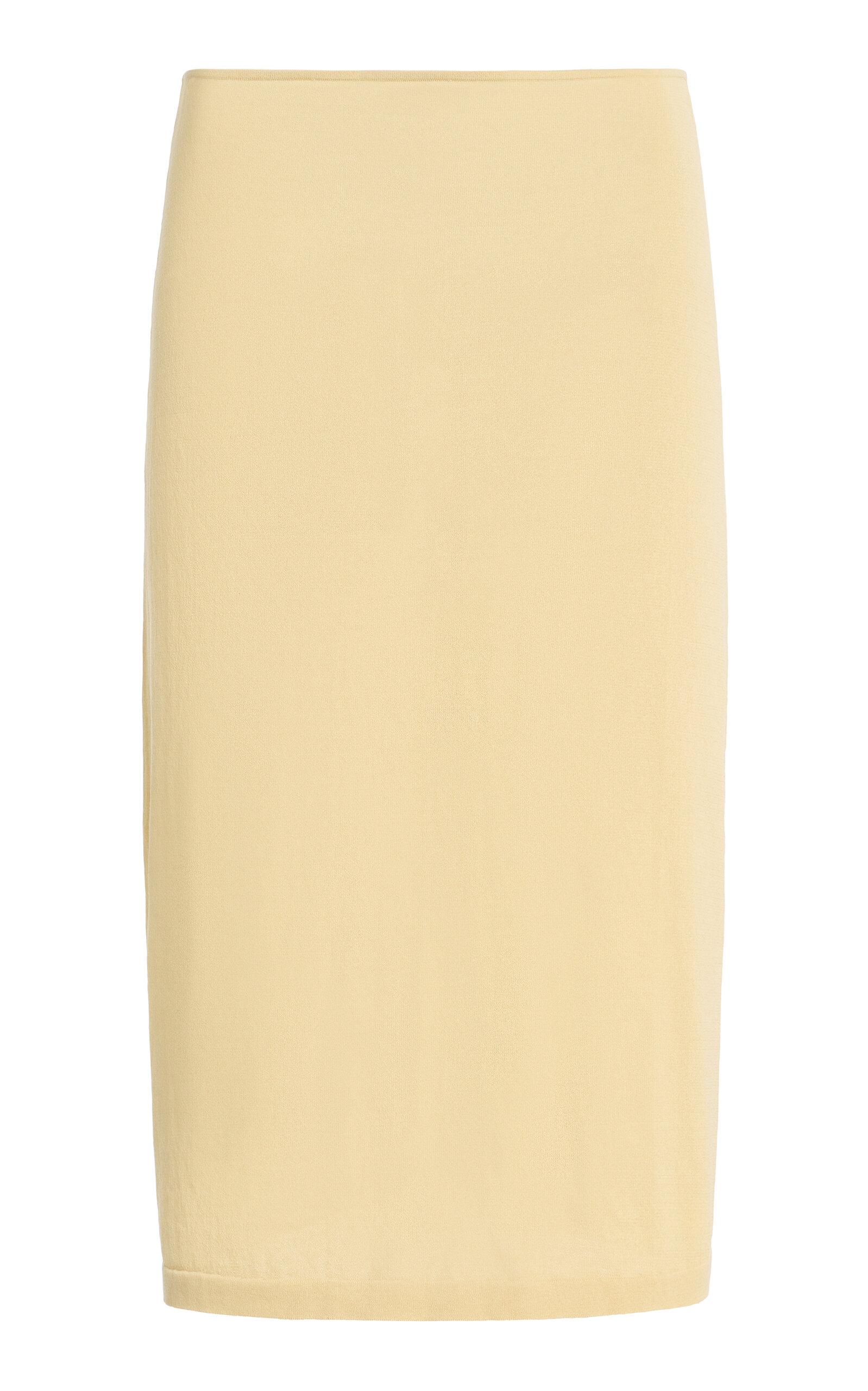 Ziah Cotton-Blend Sheer Knitidi Skirt -oda Operandi by ZIAH