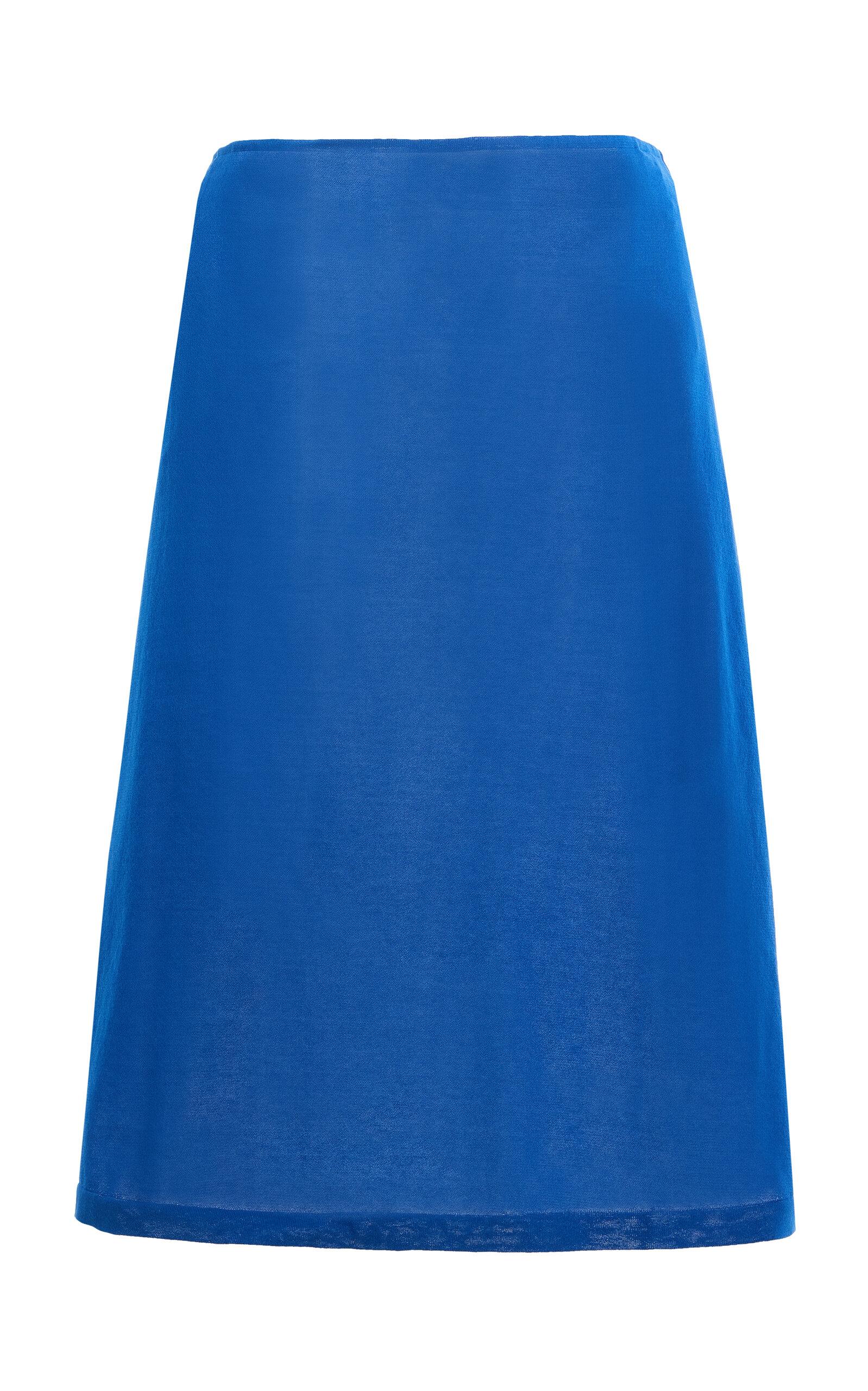 Ziah Cotton-Blend Sheet Knit Midi Skirt - Moda Operandi by ZIAH