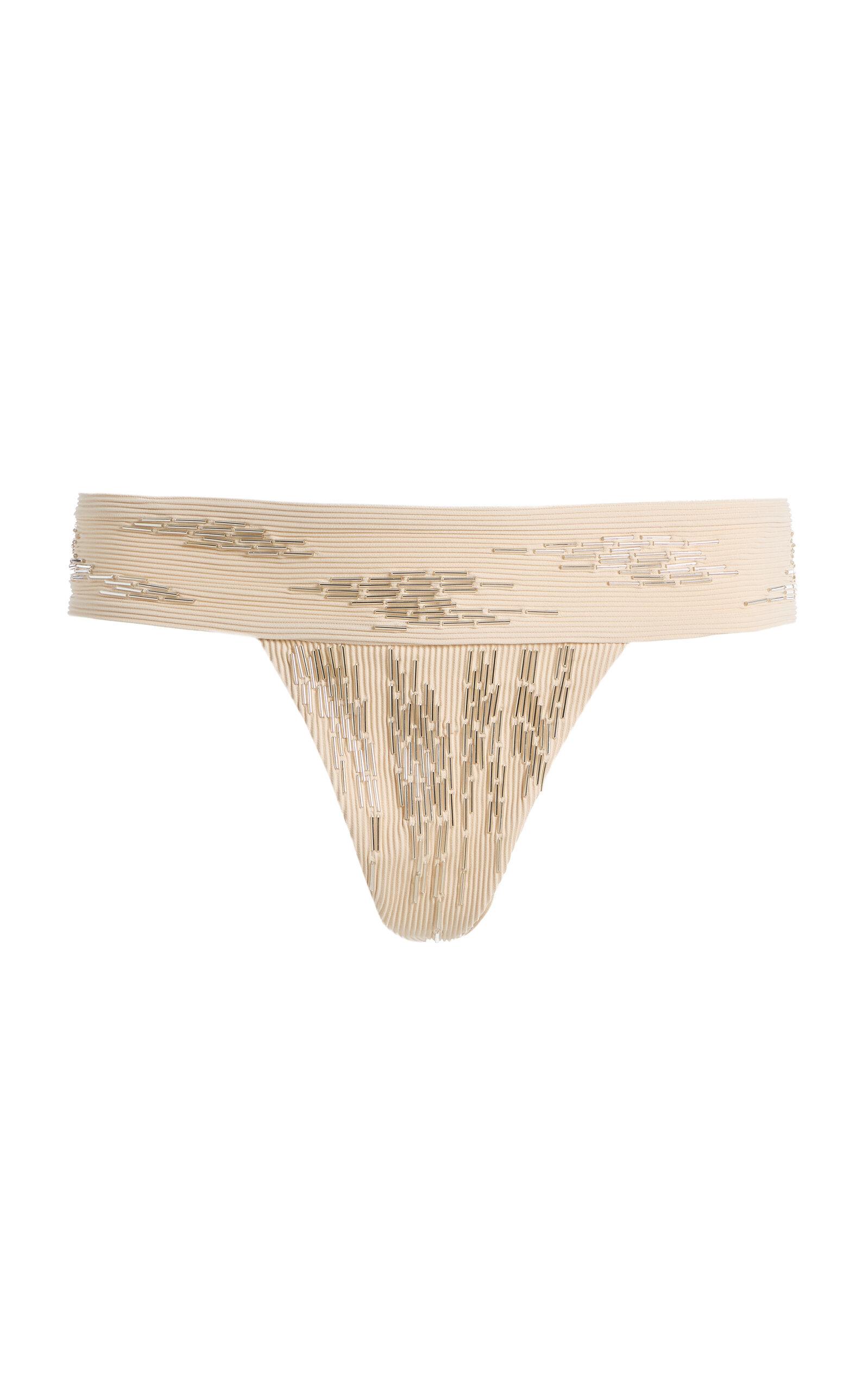 Ziah Embroidered Hipster Bikini Bottom - Moda Operandi by ZIAH