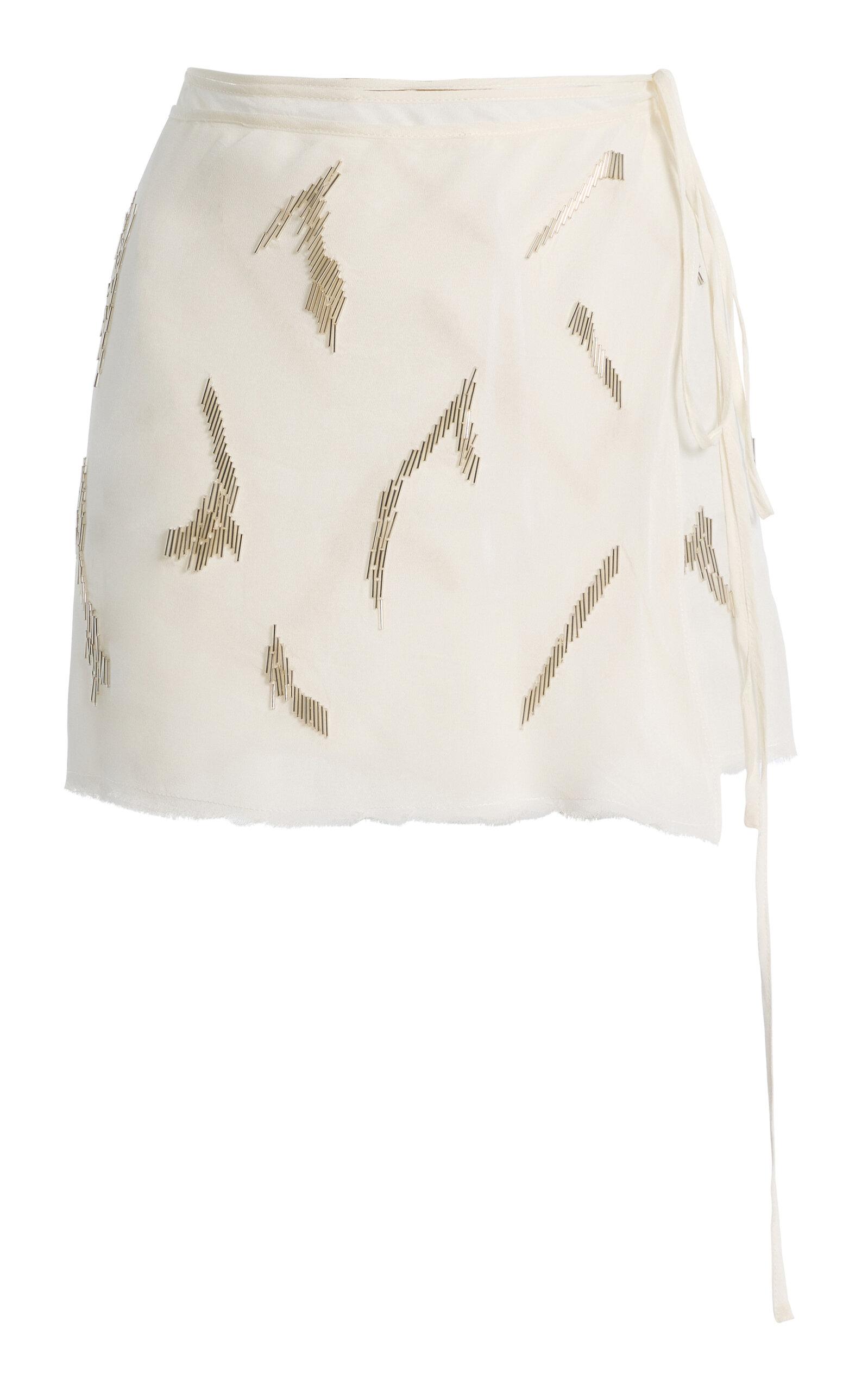 Ziah Embroidered Mini Wrapkirt - Moda Operandi by ZIAH