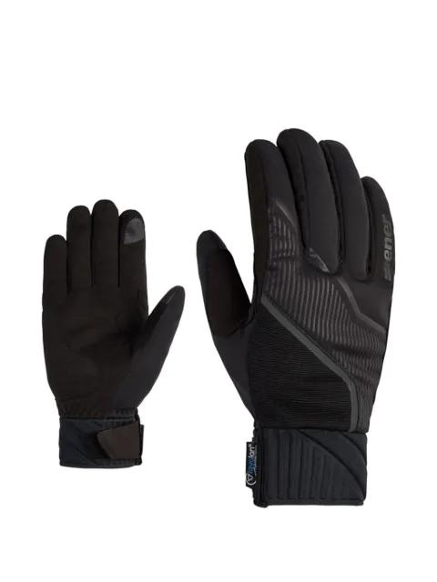 logo-print gloves by ZIENER
