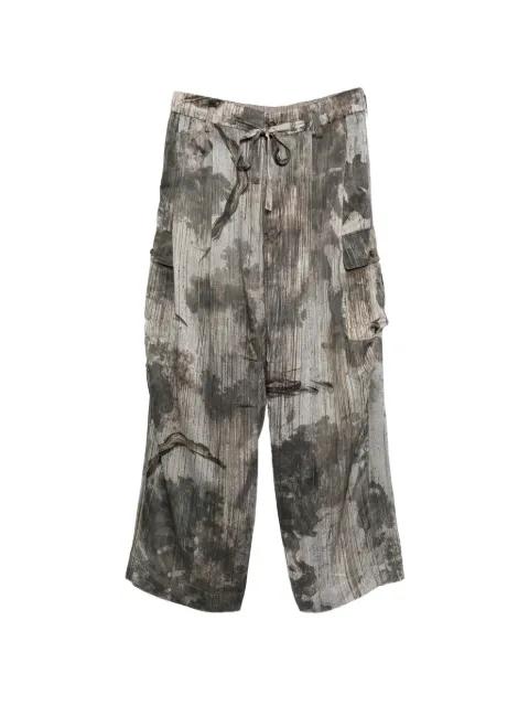 brushed-effect trousers by ZIGGY CHEN
