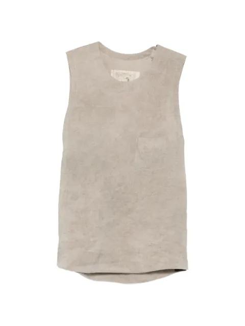 crew-neck vest by ZIGGY CHEN