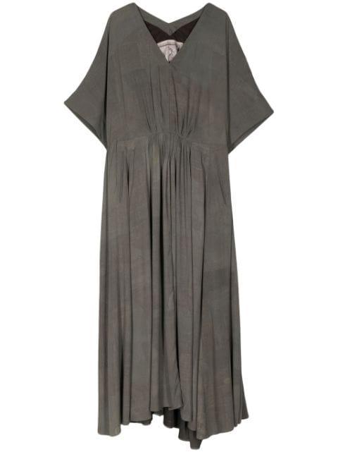 draped silk max dress by ZIGGY CHEN