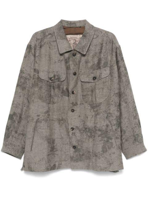 herringbone-pattern shirt by ZIGGY CHEN