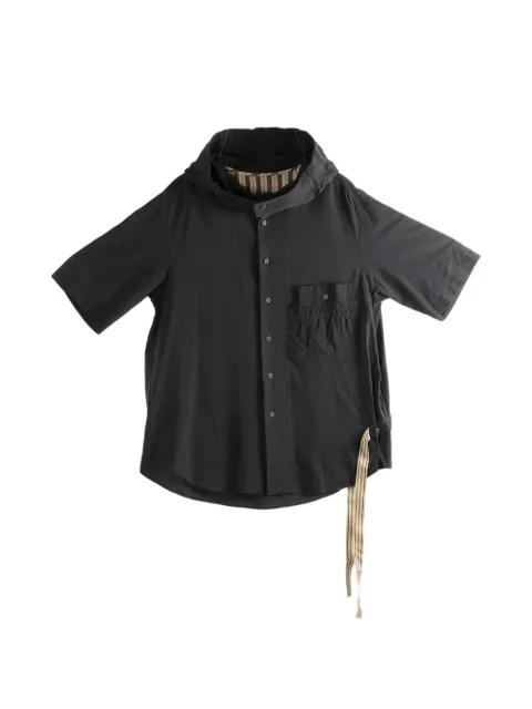 hoodied short-sleeved shirt by ZIGGY CHEN
