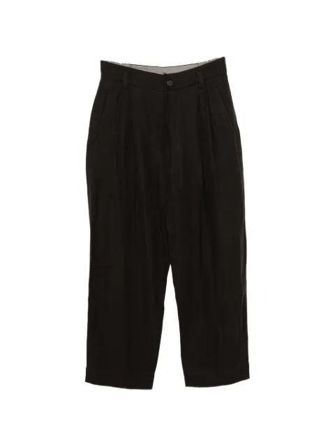 linen pleated trousers by ZIGGY CHEN