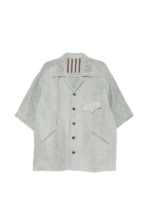 patch-pocket short-sleeve shirt by ZIGGY CHEN