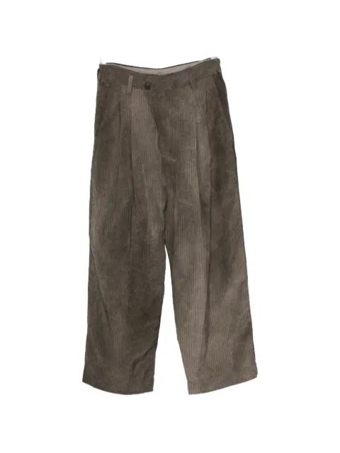 pinstripe pleated trousers by ZIGGY CHEN