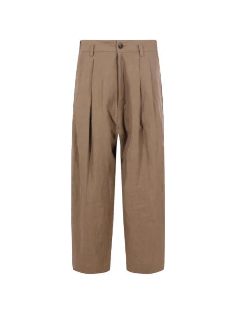 pleated-detail trousers by ZIGGY CHEN