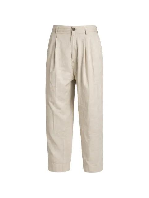 pleated straight-leg trousers by ZIGGY CHEN