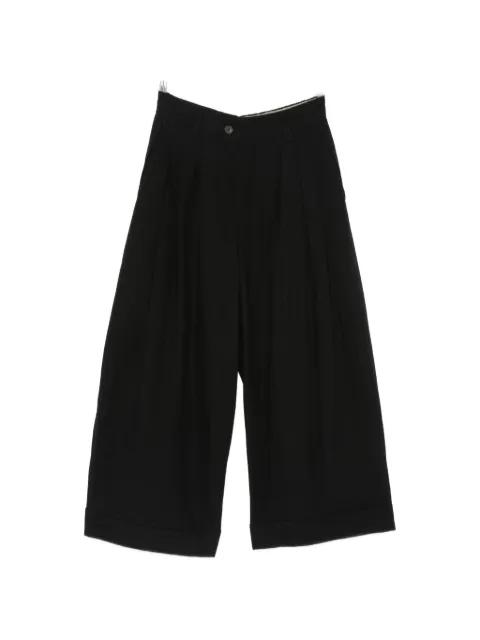 pleated turn-up trousers by ZIGGY CHEN