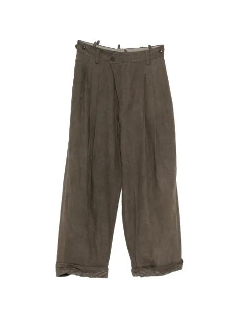 pleated wide-leg trousers by ZIGGY CHEN