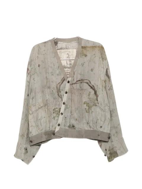 printed silk jacket by ZIGGY CHEN