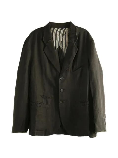 raw-cut linen blazer by ZIGGY CHEN