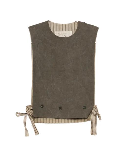 side-tie vest top by ZIGGY CHEN